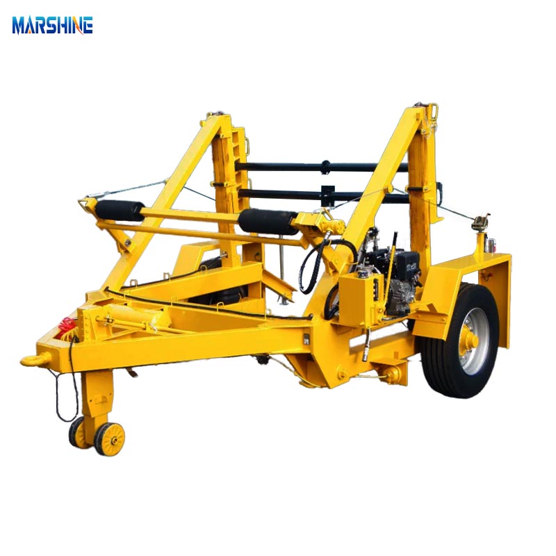 2-liniowa pneumatyczno-hydrauliczna przyczepa do bębna kablowego MAR-CD-210